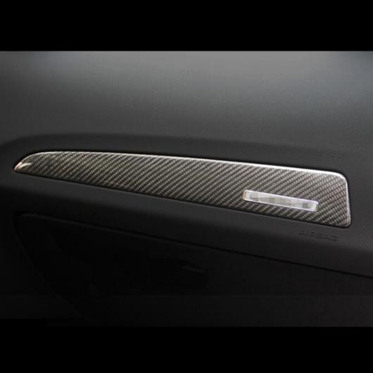 カーボンファイバー ダッシュボード パネル 装飾 カバー ステッカー ドア パネル トリム 適用: アウディ Q5 2010-16 ドアパネル AL-EE-4664 AL_5