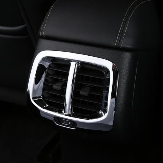 AL 適用: ジープ チェロキー KL リア エア 吹き出し口 アームレスト ボックス クローム カバー トリム 2014 2015 2016 2017 2018 2019 アクセサリー AL-EE-5445