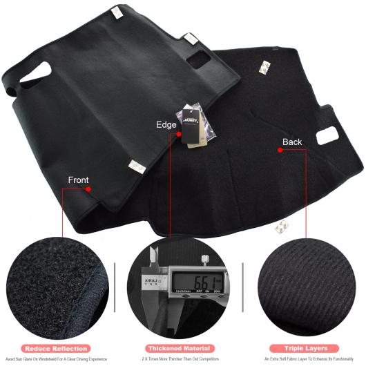 AL 適用: トヨタ カローラ アクシオ フィールダー 2007-2011 ダッシュ マット ダッシュボード カバー ダッシュマット 防汚 パッド カーペット AL-EE-5506