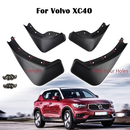 適用: ボルボ XC40 2017-2019 4個 マッドガード モールド マッド フラップ フラップ スプラッシュ ガード フェンダー マッドフラップ フロント リア AL-EE-5630 AL