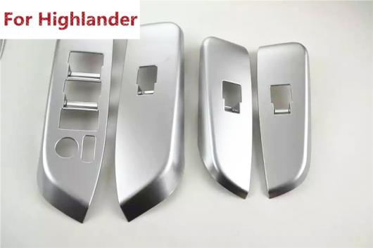 適用: 2014 2015 トヨタ ハイランダー クルーガー XU50 ABS クローム ドア アームレスト ウインドウ スイッチ ボタン カバー パネル ベゼル フレーム カバー トリム AL-EE-5827 AL_2