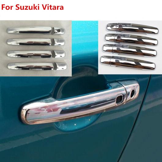 AL 適用: スズキ ビターラ 2016 2017 ボディ スタイリング ディテクター インナー スティック フレーム ランプ トリム ABS クローム ドア ハンドル 8ピース ホワイト・アイボリー AL-EE-5847 7,309円