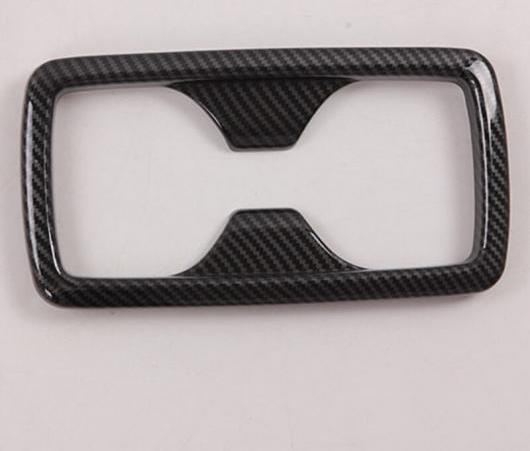 適用: トヨタ RAV4 XA50 2019 2020 カーボンファイバー調 インテリア リア シート カップホルダー フレーム カバー トリム 1ピース AL-EE-5928 AL_3