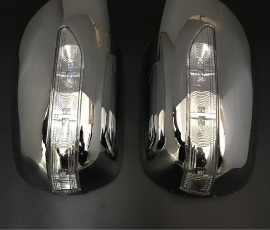 適用: トヨタ ランドクルーザー プラド FJ120 FJ 120 クローム バックミラー サイド LED ミラー カバー トリム 2003 2004 2005 2006 2007