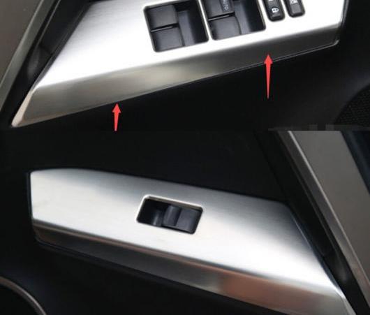パワー ウインドウ レギュレーター リフター スイッチ ボタン カバー トリム 4ピース 適用: トヨタ RAV4 2014 2015 2016 AL-EE-6639 AL