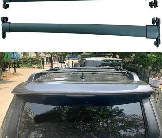 ブラック トップ ルーフ ラック クロス バー ロック式 バー ラゲッジ