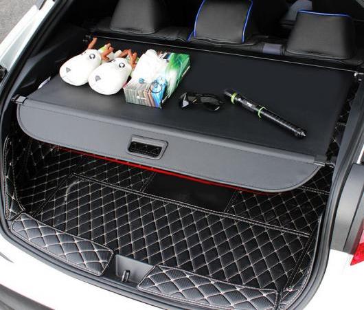 ブラック リア カーゴ カバー トランク シールド セキュリティ カバー シェルフ 適用: トヨタ C-HR CHR 2016 2017 2018 2019 AL-EE-6652 AL