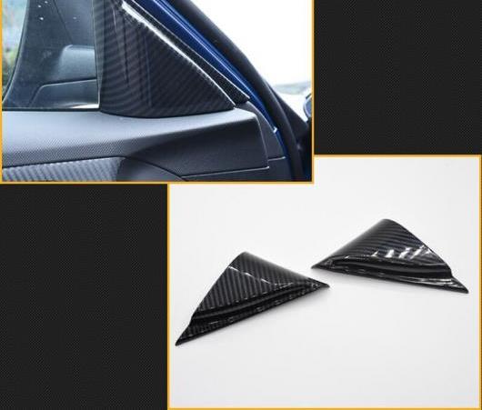 フロント トリム フレーム 2ピース ABS インテリア フロント ピラー トライアングル トリム フレーム プロテクター 適用: ヒュンダイ ラフェスタ 2018-2019 AL-EE-6660 AL