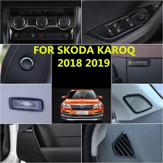 適用: シュコダ カロック 2018 2019 ブラック フル トリム ステッカー カバー ステンレス スチール スタイル 4・スタイル 6 AL-EE-6828 AL