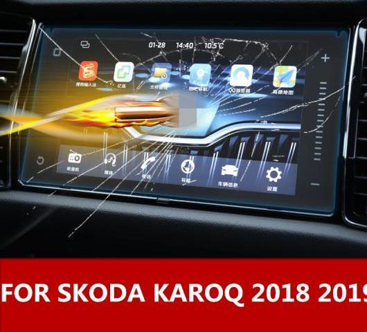 AL 適用: シュコダ カロック 2018-19 ナビゲーション 強化ガラス スクリーン プロテクター スチール 保護 装飾 8インチ・9インチ AL-EE-6836_2