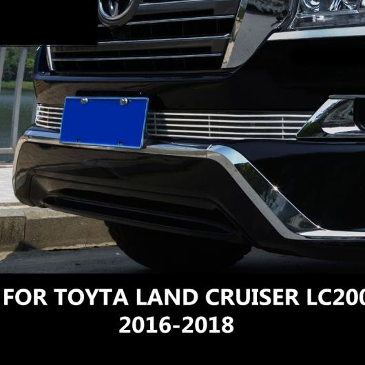 適用: トヨタ ランドクルーザー LC200 2016-2018 グリッド 装飾 トリム ストリップ ライト 床下 アンダー ネット フード シルバー AL-EE-7004 AL_2