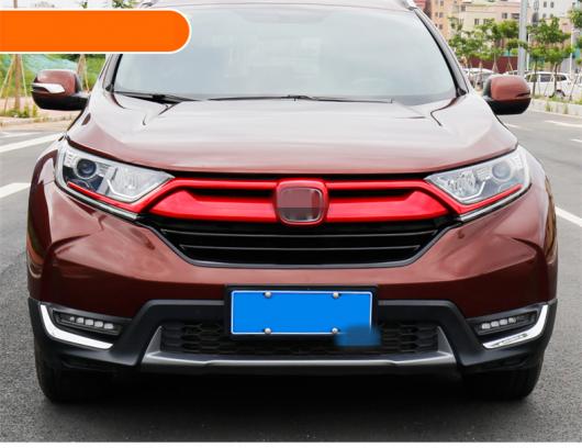 適用: ホンダ CRV C-RV 2017 2018 バンパー グリッド トリム フロント センター レーシング カバー トランク ライト ストリップ 装飾 レッド・ブラック AL-EE-7148 ALの通販は