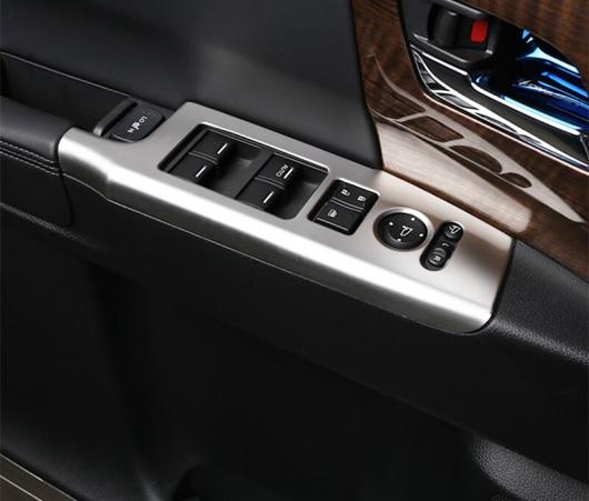 適用: ホンダ オデッセイ 2015-18 インナー ドア ウインドウ リフト ボタン スイッチ パネル カバー トリム 装飾 ブラック 6ピース AL-EE-7161 AL_2