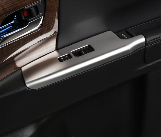 適用: ホンダ オデッセイ 2015-18 インナー ドア ウインドウ リフト ボタン スイッチ パネル カバー トリム 装飾 ブラック 6ピース AL-EE-7161 AL_3