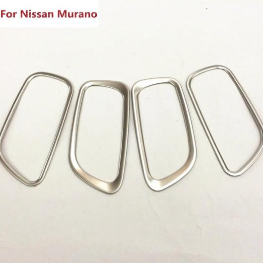 適用: 日産 ムラーノ 2015 2016 2017 2018 カバー スティック トリム ステンレス スチール ドア インナー ハンドル ボウル フレーム ランプ パネル 4ピース AL-EE-7593 AL