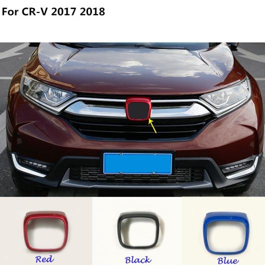 カバー アクセサリー トリム フロント ロゴ マーク 装飾 グリッド グリル 1ピース 適用: ホンダ CRV CR-V 2017-18 ブラック〜ブルー AL-EE-7625 ALの通販は