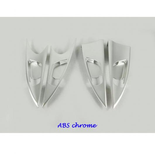 ボディ カバー スティック トリム インサイド ドア インナー ハンドル ボウル フレーム ボンネット 4ピース 適用: ホンダ シビック 10世代 セダン 2016 2017 2018 ABS クローム・ステンレス スチール AL-EE-7652 AL_4
