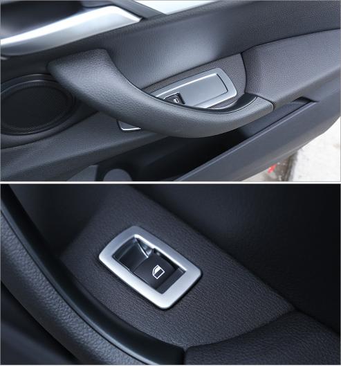 ウインドウ ガラス スイッチ ボタン 装飾 ステッカー スパンコール インテリア アクセサリー 適用: BMW X1 F48 2016-2018 4ピース AL-EE-7731 AL_4
