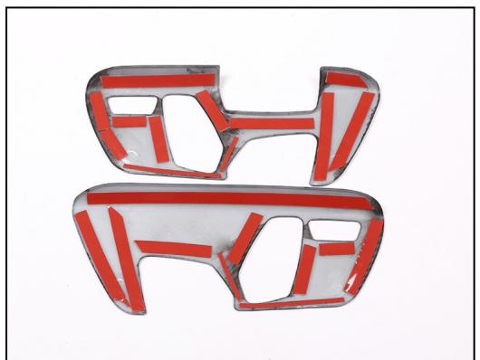 カーボンファイバー シート アジャスター 装飾 椅子 フレーム 適用: BMW 2シリーズ F22 F23 M2 F87 220I 228I 230I M235I ABS クローム 2ピース・カーボンファイバー 2ピース AL-EE-7753 AL_4