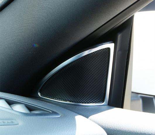ダッシュボード オーディオ ステレオ サウンド スピーカー リング カバー 装飾 トリム 自動車 パーツ 適用: メルセデス ベンツ GLA CLA シルバー 2ピース AL-EE-7832 AL
