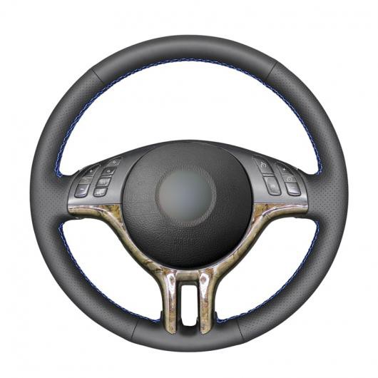 AL 手縫い ブラック PUレザー ステアリング ホイール カバー 適用: BMW 3シリーズ E46 2000-2005 5シリーズ E39 2000-2003 E53 X5 1999 ブラック糸〜グレー糸 AL-EE-7973の通販は 6,270円