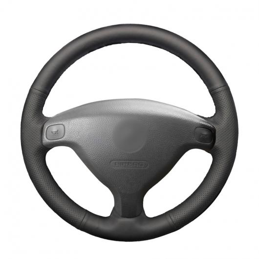 手縫い ブラック PUレザー ステアリング ホイール カバー ラップ 適用: オペル アストラ G 1998-2004 ザフィーラ A 1999 ブラック糸〜グレー糸 AL-EE-8059 ALの通販は 5,580円