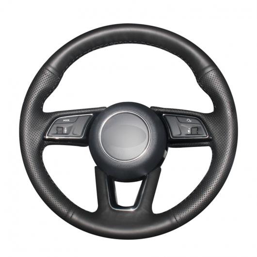 AL 手縫い ブラック PUレザー ステアリング ホイール カバー 適用: アウディ A1 8X スポーツバック A3 8V A4 B9 アバント A5 F5 Q2 ブラック糸〜グレー糸 AL-EE-8082の通販は 5,141円