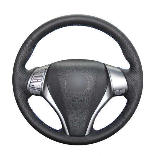 AL 手縫い ブラック PUレザー ステアリング ホイール カバー 適用: 日産 ティアナ 2013-2018 アルティマ 2013-2018 エクストレイル 2014-2017 ブラック糸〜グレー糸 AL-EE-8359 6,549円