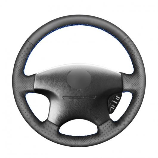 AL 手縫い ブラック PUレザー ステアリング ホイール カバー 適用: ホンダ アコード 6 1998-2002 オデッセイ 1998-2001 アキュラ CL 1999 ブラック糸〜グレー糸 AL-EE-8389