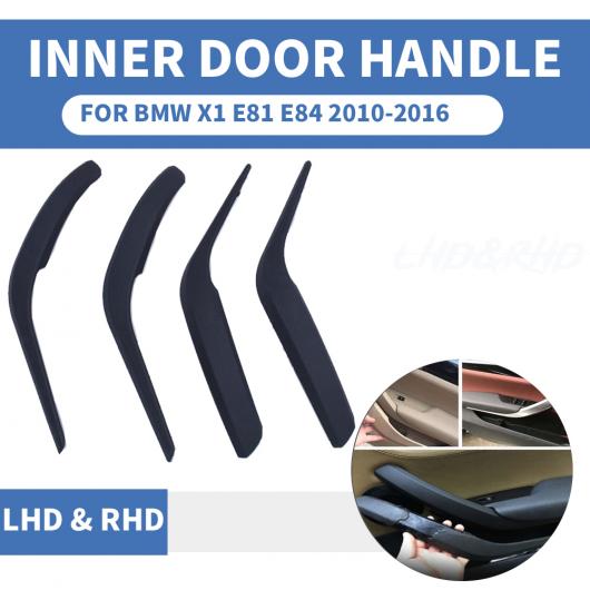 AL フロント リア 左/右 クローム インテリア ドア ハンドル インナー プル トリム カバー アームレスト 適用: BMW X1 E84 10-2016 ブラック 左〜クローム 右 AL-EE-8689