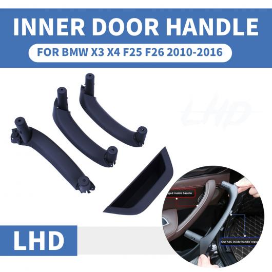 LHD RHD フロント リア 左/右 インテリア ドア ハンドル インナー パネル プル トリム カバー 適用: BMW X3 X4 F25 F26 2010-2017 ベージュ フロント 左〜ブラック リア 右 AL-EE-8728 AL