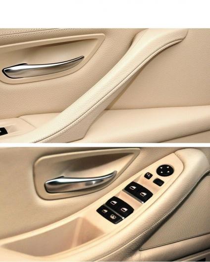 ベージュ LHD 適用: BMW 5シリーズ F10 F11 F18 インナー ハンドル インテリア ドア アームレスト パネル 運転席 シートボタン スイッチ フレーム 4ピース レッド ワイン〜4ピース ブラック AL-EE-9036 AL_2