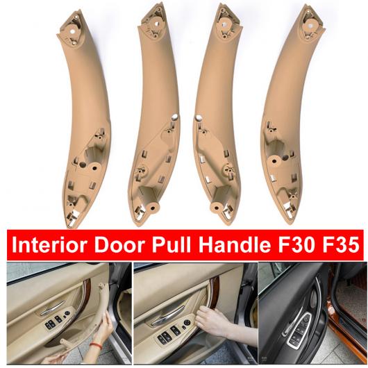 AL クリーム フロント リア 左/右 インテリア インナー ドア プル ハンドル カバー 適用: BMW F30 F80 F31 F32 F33 F35 2013-2018 ベージュ フロント 左〜クリーム リア 右 AL-EE-9038