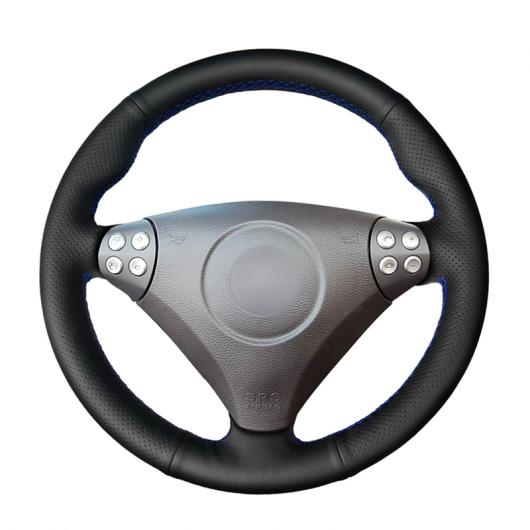 ステアリングホイールカバー 編み上げタイプ PUレザー 適用: メルセデス ベンツ SLKクラス W170 W171 SLK C230 コンプレッサー スポーツ ブラック 糸〜グレー 糸 AL-FF-0485 AL