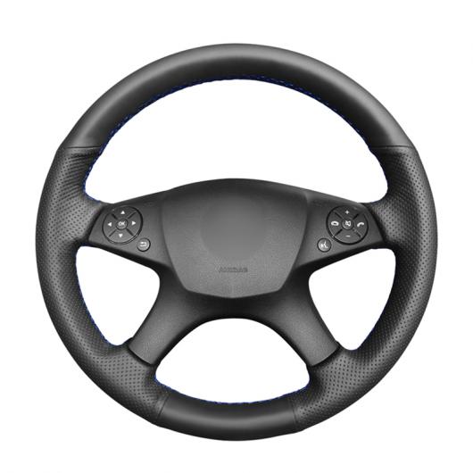 ステアリングホイールカバー 編み上げタイプ カーフスキン レザー 適用: メルセデス ベンツ W204 Cクラス 2007-2010 C280 C230 C180 C260 C200 ブラック 糸〜グレー 糸 AL-FF-0564 ALの通販は