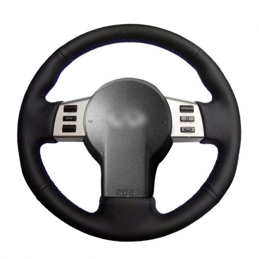 ステアリングホイールカバー 編み上げタイプ カーフスキン レザー 適用: インフィニティ FX FX35 FX45 2003-2008 日産 350Z 2003-2009 ブラック 糸〜グレー 糸 AL-FF-0603 ALの通販は 12,190円