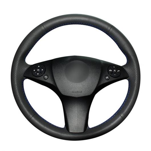 ステアリングホイールカバー 編み上げタイプ ブラック 人工レザー 適用: メルセデス ベンツ C180 C200 C350 C300 CLS 280 300 350 500 GLK ブラック 糸〜グレー 糸 AL-FF-0648 AL