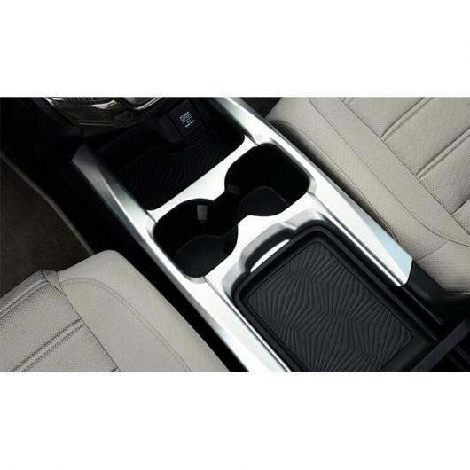 適用: ホンダ CRV CR-V 2017 2018 ABS カーボン マット シルバー フロント インテリア カップホルダー 装飾 パネル カバー フレーム トリム タイプ002 AL-FF-0950 AL