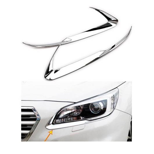 適用: スバル アウトバック 2015 2016 ABS クローム アイブロー トリム フロント ヘッドライト ランプ カバー 2ピース AL-FF-1138 ALの通販は