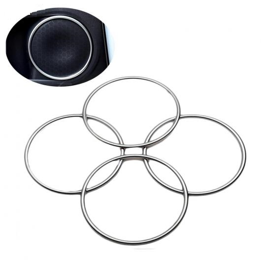 AL 適用: ホンダ ベゼル HRV HR-V 2014 2015 2016 2017 4ピース ABS クローム ドア オーディオ スピーカー サウンド ホーン カバー インテリア リング サークル トリム AL-FF-1215の通販は 6,124円