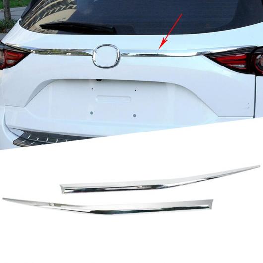 2ピース ABS クローム リア トランク メンバー カバー トリム スモール 適用: マツダ CX-5 CX5 2017 2018 バンパー テール ボックス AL-FF-1317 AL