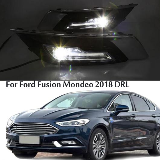 1SET 適用: フォード フュージョン モンデオ 2018 LED DRL フォグランプ デイタイム ランニング ライト デイライト 防水 スタイリング ドライビング AL-FF-1584 AL