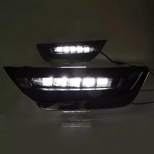 LED DRL デイタイム ランニング ライト フォグランプ ケース 適用: ホンダ CR-V CRV 2017 2018 ターン イエロー シグナル スタイル リレー 防水 タイプ001 AL-FF-1707 AL