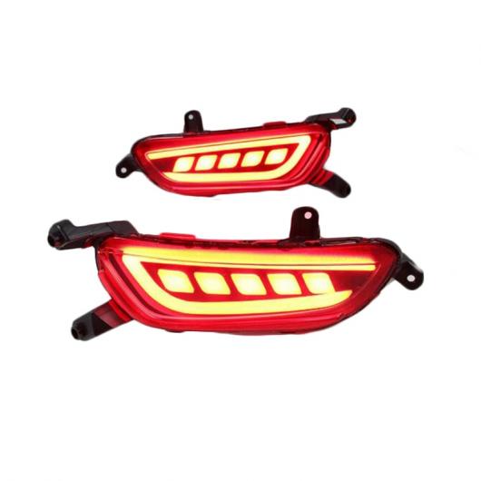LED DRL リア バンパー テール ライト フォグランプ ブレーキ リフレクター 適用: マツダ CX-3 CX3 CX 3 2016-2017 3ファンクション AL-FF-1712 AL_3