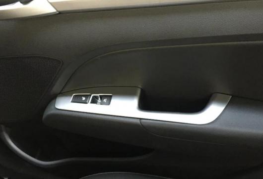 インテリア ABS インナー ドア アームレスト ウインドウ リフト スイッチ ボタン カバー トリム 適用: ヒュンダイ エラントラ アバンテ 2016 2017 2018 左ハンドル モデル AL-FF-1737 AL_1