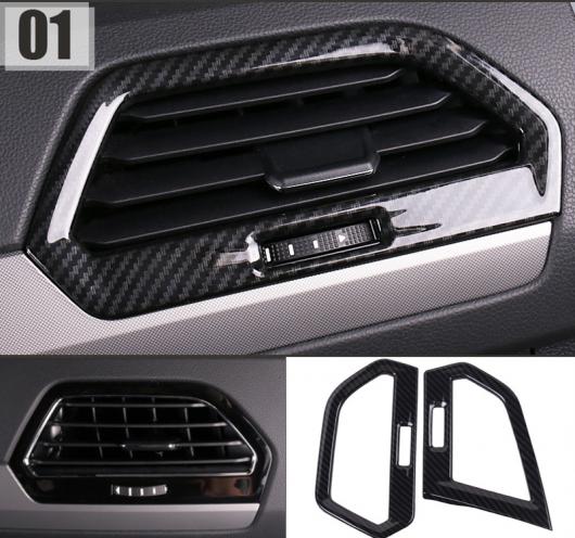 AL ABS カーボンファイバー ハンドル ボウル ベント 吹き出し口 カバー トリム 適用: フォルクスワーゲン VW ティグアン 2017 2018 左ハンドル車 タイプ013 AL-FF-1749_3