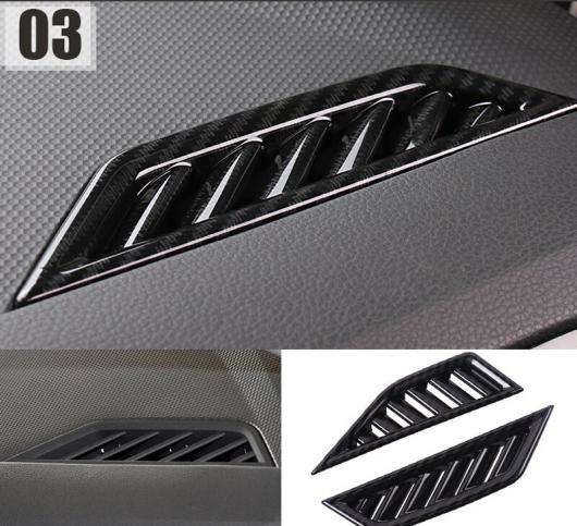 AL ABS カーボンファイバー ハンドル ボウル ベント 吹き出し口 カバー トリム 適用: フォルクスワーゲン VW ティグアン 2017 2018 左ハンドル車 タイプ013 AL-FF-1749_4