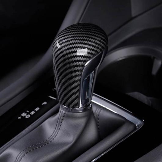AL カーボンファイバー調 ギア シフト ノブ カバー ガーニッシュ 適用: MAZDA3 マツダ3 2019 2020 アクセサリー AL-FF-2029