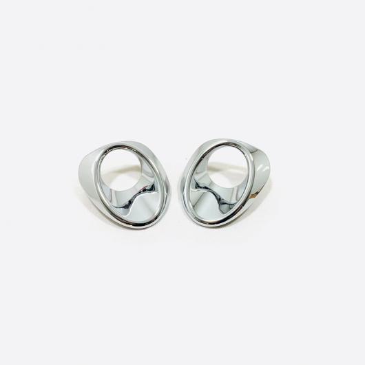 ABS クローム 適用: トヨタ カローラ E210 セダン 2019 2020 アクセサリー フロント フォグ ランプシェード カバー フレーム カバー トリム 2ピース AL-FF-3511 AL_2
