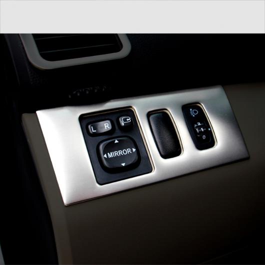 AL ステンレス スチール ヘッドライト スイッチ トリム 適用: 三菱 パジェロ スポーツ モンテロ 2008-2016 インテリア アクセサリー 1 ピース AL-FF-3911